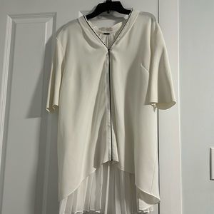 Elie tahari small white blouse